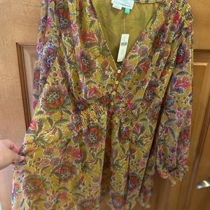 Anthropology Indian pattern blouse